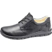 Waldlaufer Chaussure à lacets 'Schnürschuh Herren 366006-199-001 Glattleder in schwarz' noir