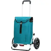 Andersen Shopper Valisette 'Royal' bleu cyan / noir / argent