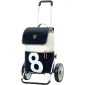 Andersen Shopper Cabas '360°' marine / blanc / coquille d'oeuf