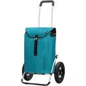 Andersen Shopper Cabas 'Royal' turquoise / noir