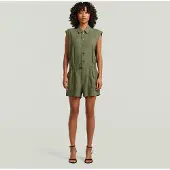 G-Star Summer Regular Fit Sleeveless Romper Vert M Femme