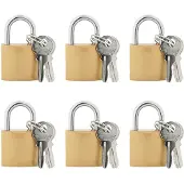 vidaXL U Lock avec Clés 6 pcs Laiton Fer