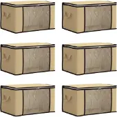 vidaXL Boîte de rangement avec fenêtre latérale transparente 6 pcs