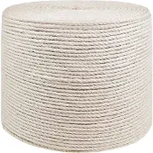 vidaXL Fil en jute 4 Blanc Jute 100% Tossa
