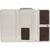 Bugatti porte-monnaie Emilia Ladies Long Wallet With Flap Creme écru