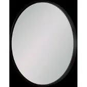 Balmani Auro miroir de toilette rond noir mat Ø 35 cm