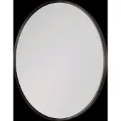 Balmani Auro miroir de toilette rond Brushed GunMetal Ø 45 cm