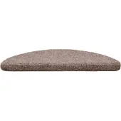 vidaXL Tapis d'escalier auto-adhésifs 30 pièces 56 x 17 x 3 cm Marron clair Demi-rond