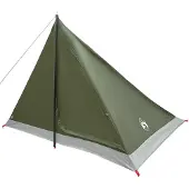 vidaXL Tente de randonnée pour 4 personnes, couleur vert olive