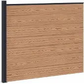 vidaXL Panneau de clôture en WPC et aluminium, marron