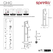 OEM Porte papier wc avec brosse sur pied - - 40.07651 -