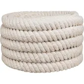 vidaXL Corde en Jute Blanc Jute 100% Tossa