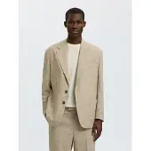 Selected Coupe Décontractée Blazer Homme Blanc 90