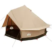 vidaXL Tente familiale pour 6 personnes, couleur crème, en polycoton