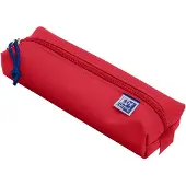 Oxford Etui à crayons polyester rectangulaire petit rouge