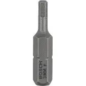 Bosch Lot de 3 embouts de vissage Extra-dur pour vis 6 pans creux HEX3 à queue 6 pans mâle 1/4 Longueur 25mm 2607001722