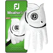 Footjoy Weathersof Golf White/Black Main gauche L Gants pour hommes