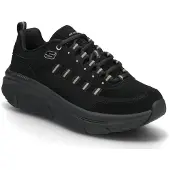 SKECHERS Baskets basses 'D'LUX WALKER 2.0' noir / argent
