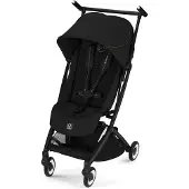Cybex Poussette Libelle V2 Noir/Noir – poussette de voyage ultra-légère au format bagage à main, avec dossier réglable et système de pliage compact