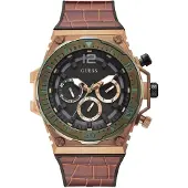 GUESS Montre-bracelet pour homme GW0326G2, boîtier en acier inoxydable