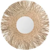 Atmosphera Miroir Ael en roseau - Diamètre de 80 cm