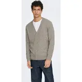 Only & Sons Vestes en maille 'ONSRAY' beige foncé