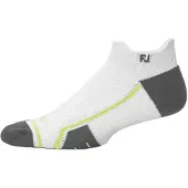 Footjoy Tech D.R.Y Roll Tab Chaussettes White/Grey Standard