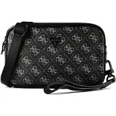 GUESS pour homme. HMMILOP6150 Sac à bandoulière Milano noir (OSFA), Casuel, Polyuréthane