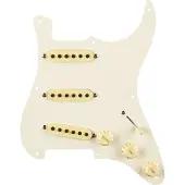 Fender Pre-wired Strat Pickguard Eric Sign. parchment 8 Hole Pg