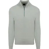 State of Art Pull Demi-Zip Vert Chiné