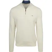 Mcgregor Pull Demi-Zip Coton-Cachemire Cassé Blanc cassé Blanc taille S