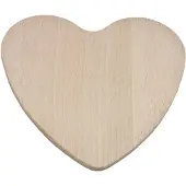 Playwood Herzförmiges Buchenholzbrett