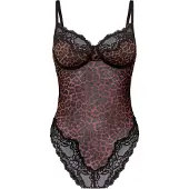 Hunkemoller Body 'Gabrielle' marron / noir