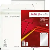 Mailmedia Pochettes d'expédition à bulles d'air, type K20, blanc, 66 g Dimensions extérieures : 370 x 480 mm (10 pcs)