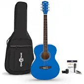 Gear4Music Guitare Acoustique dÉtude et Pack dAccessoires par Blue