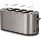 Black & Decker Grille-pain 2 fentes longues en acier inoxydable