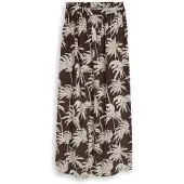 Tom Tailor DENIM Jupe beige foncé / marron / blanc