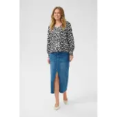 Kaffe Chemisier 'Alice' gris / noir / blanc