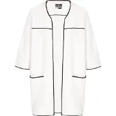 Dreimaster Maritim Cardigan noir / blanc