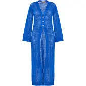 Mymo Cardigan oversize bleu cobalt
