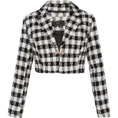 Faina Blazer gris / noir / blanc