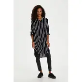 Kaffe Robe 'Marana' noir / blanc