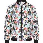 MO Veste mi-saison azur / rose ancienne / noir / blanc