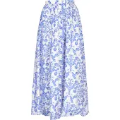 Dreimaster Jupe 'Vintage' turquoise / blanc