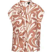 Dreimaster Klassik Chemisier 'Classic Look' camel / blanc