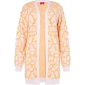 Swirly Cardigan orange
