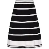Dreimaster Maritim Jupe noir / blanc