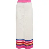 Mymo Jupe bleu foncé / rose / rouge / blanc cassé