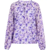 Dreimaster Chemisier bleu / violet / violet pastel