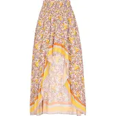 Usha Jupe 'Festival Look' opal / bleu pastel / jaune / orange